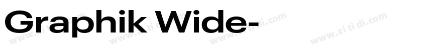 Graphik Wide字体转换